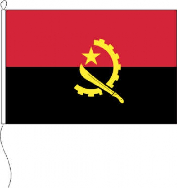 Tischflagge Angola 10 x 15 cm