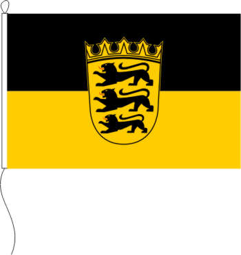 Flagge Baden-Württemberg mit Wappen 70 x 100 cm