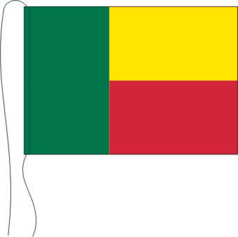 Tischflagge Benin 15 x 25 cm