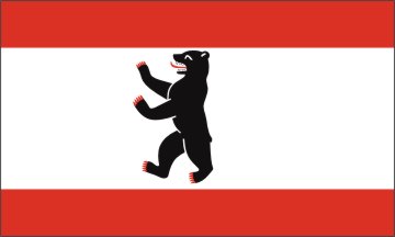 Flagge Berlin 30 x 45 cm