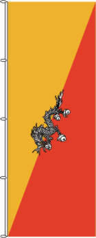 Flagge Bhutan 300 x 120 cm
