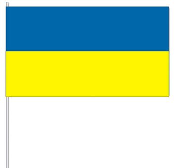 Papierfahnen Farbe blau/gelb (VE  250 Stück) 12 x 24 cm