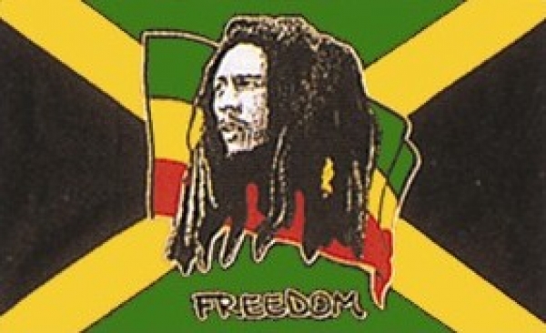 Flagge Jamaika Bob Marley 90 x 150 cm