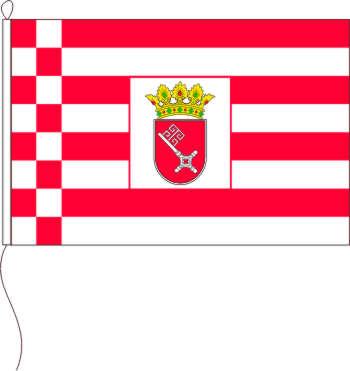 Flagge Bremen mit Schlüssel 60 x 90 cm
