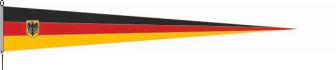 Langwimpel Deutschland mit Adler/Bundesdienst 40 x 200 cm