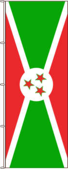 Flagge Burundi 500 x 150 cm