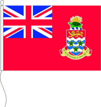 Flagge Cayman Inseln (rotgrundig) Handelsflagge 30 x 45 cm