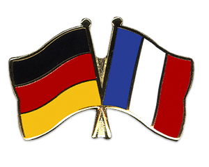 Anstecknadel Deutschland-Frankreich (VE 5 Stück) 2,2 cm