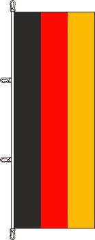 Flagge Deutschland senkrecht 400 x 120 cm