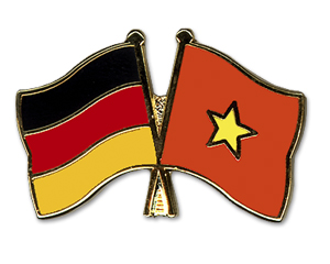 Anstecknadel Deutschland-Vietnam (VE 5 Stück) 2,2 cm
