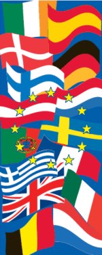 Flagge Europarat Fantasie 300 x 120 cm