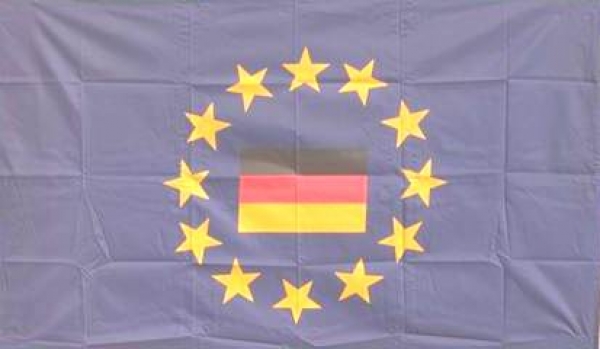 Flagge Europarat (D im Sternenkranz) 90 x 150 cm