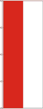 Flagge Franken rot/weiß gestreift 400 x 150 cm