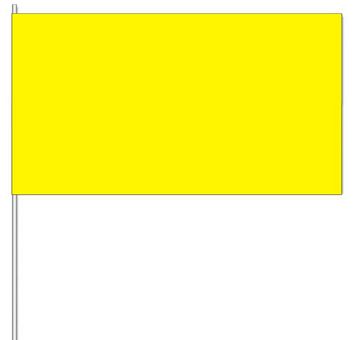 Papierfahnen Farbe gelb  (VE  100 Stück) 12 x 24 cm