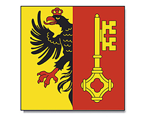 Flagge Genf (Schweiz) 150x150