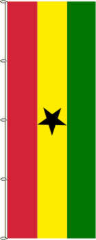 Flagge Ghana 500 x 150 cm