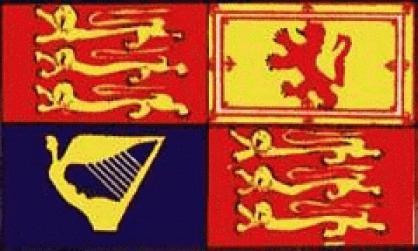 Flagge Großbritannien Königl. Stander 90 x 150 cm