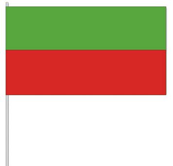 Papierfahnen Farbe grün/rot  (VE   50 Stück) 12 x 24 cm