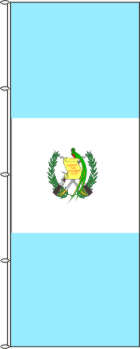 Flagge Guatemala mit Wappen 500 x 150 cm