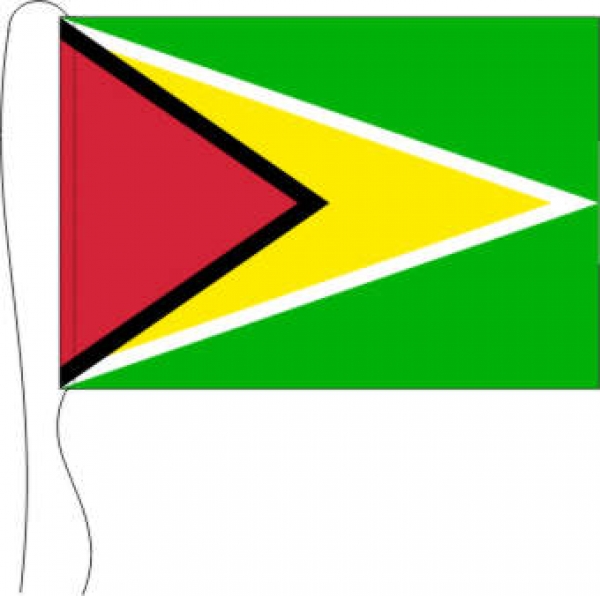 Tischflagge Guyana 15 x 25 cm