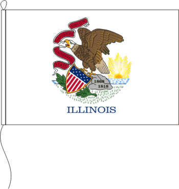 Flagge Illinois 80 X 120 cm