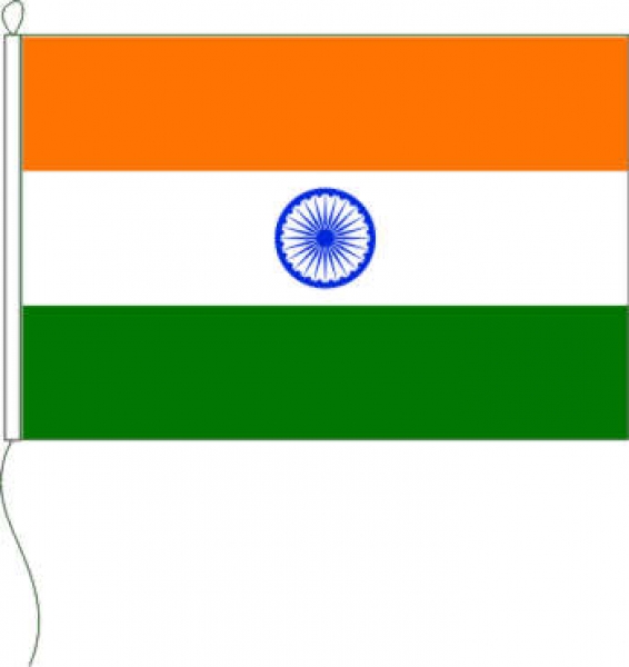 Flagge Indien 20 x 30 cm
