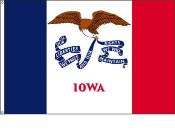 Flagge Iowa (USA) 90 x 150 cm