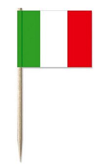 Mini-Papierfahnen Italien (VE 1000 Stück) 3 x 4 cm