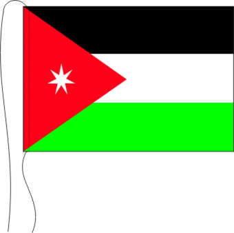 Tischflagge Jordanien 15 x 25 cm