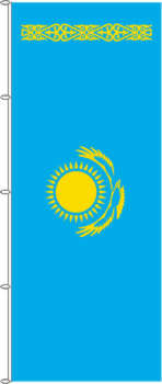 Flagge Kasachstan 400 x 150 cm