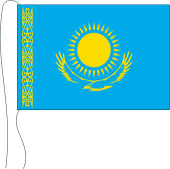 Tischflagge Kasachstan 15 x 25 cm