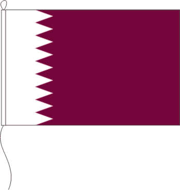 Tischflagge Katar 10 x 15 cm