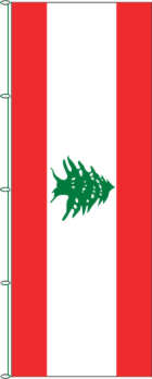 Flagge Libanon 400 x 120 cm