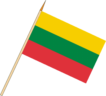 Stockflagge Litauen (VE 10 Stück) 30 x 45 cm