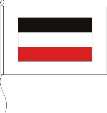 Flagge Lotsenflagge schwarz/weiß/rot 120 x 200 cm