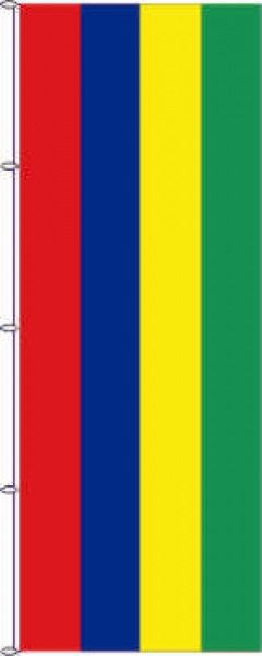 Flagge Mauritius 400 x 150 cm