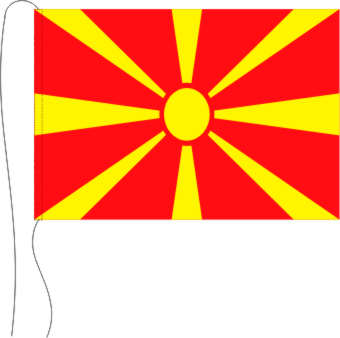 Tischflagge Mazedonien 15 x 25 cm