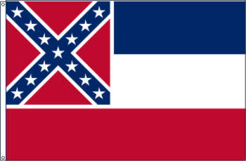 Flagge Mississippi (USA) 90 x 150 cm