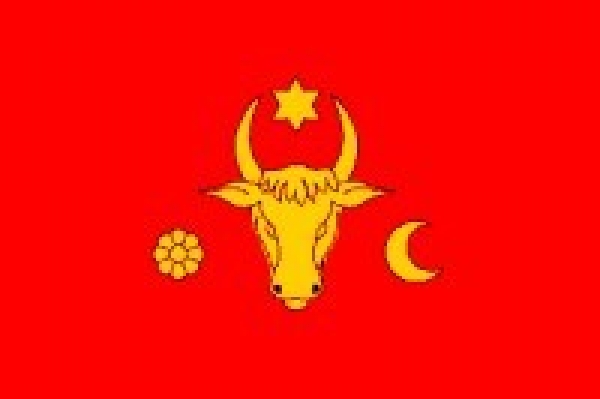 Tischflagge Moldau
