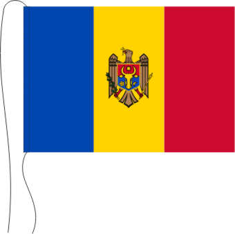 Tischflagge Moldawien 15 x 25 cm