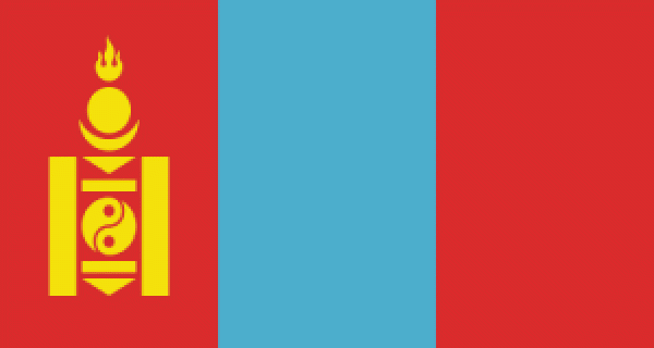 Flagge Mongolei 90 x 150 cm