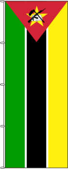 Flagge Mosambik 400 x 150 cm