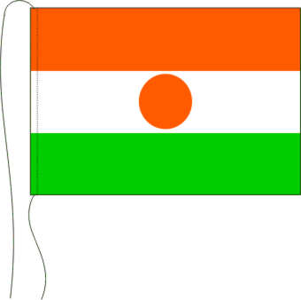 Tischflagge Niger 15 x 25 cm