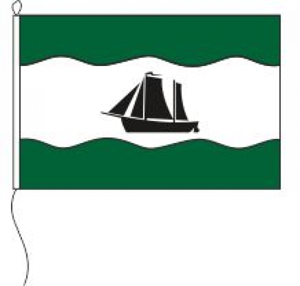 Flagge Gemeinde Nübbel 20 x 30 cm Marinflag M/I