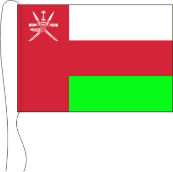Tischflagge Oman 15 x 25 cm