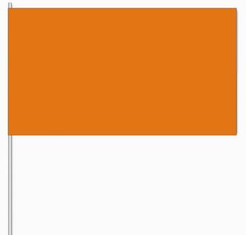 Papierfahnen Farbe orange  (VE  100 Stück) 12 x 24 cm