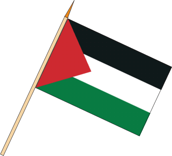 Stockflagge Palästina (VE 10 Stück) 30 x 45 cm