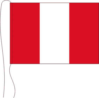 Tischflagge Peru ohne Wappen Handelsflagge 15 x 25 cm