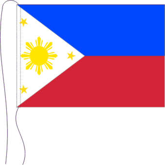 Tischflagge Philippinen 15 x 25 cm