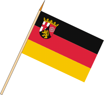 Tischflagge Rheinland-Pfalz (VE 10 Stück) 30 x 45 cm